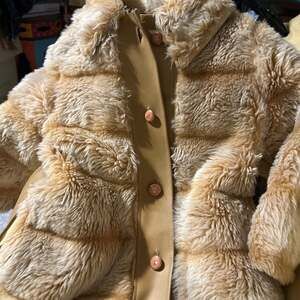 Vintage Bambi Print Faux Fur Jacket